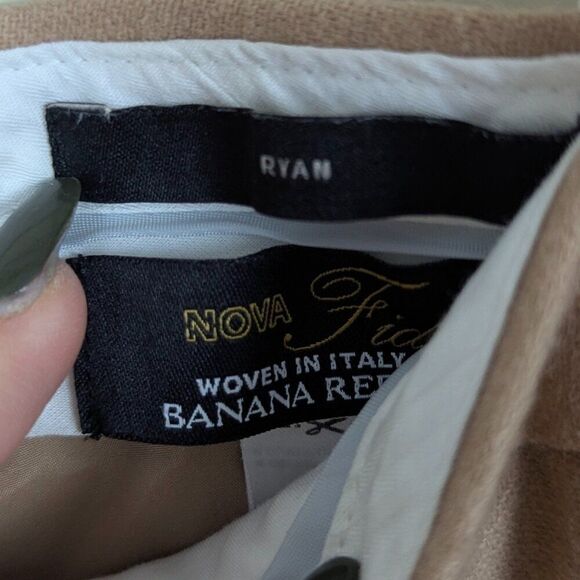 Banana Republic | Tan Professional Wool Blend Trouser Pants Size 6 Long - Picture 6 of 8